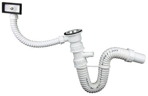 Sanitare - Sifon Flexibil cu Ventil Rac.MS si Preaplin Texo