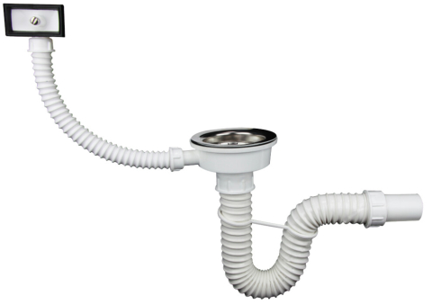 Sanitare - Sifon Flexibil cu Ventil si Preaplin Texo