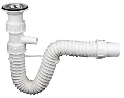 Sanitare - Sifon Flexibil cu Ventil si Rac.MS Texo