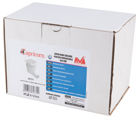 Sifon Pardoseala Patrat cu Inaltator SL [1]