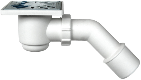 Robineti, supape, sorburi si fitinguri - Sifon Pardoseala Patrat SL STY508-1 cu Cot