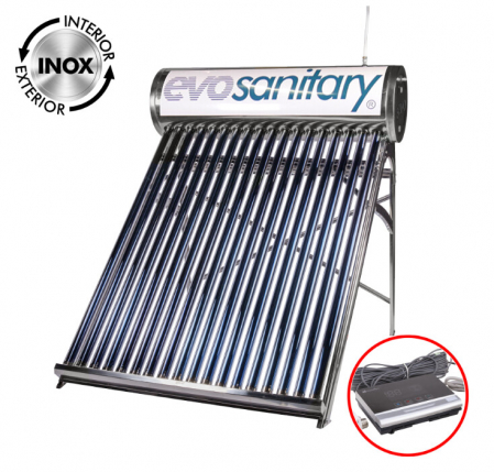 Panouri fotovoltaice - Sistem Panou Solar cu Tuburi Vidate si Controller 1024-58 INOX