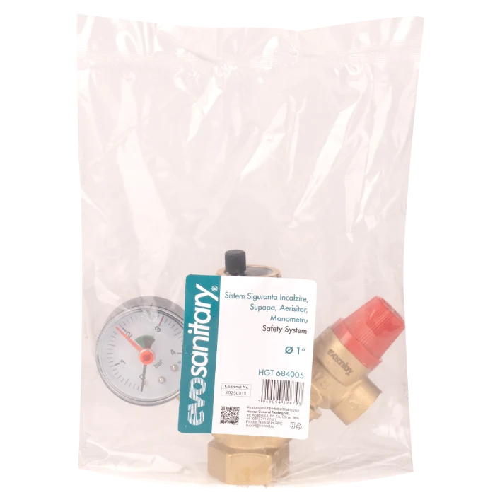 Sistem Siguranta Incalzire, Supapa, Aerisitor, Manometru Evosanitary [2]