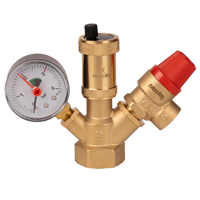 Robineti, supape, sorburi si fitinguri - Sistem Siguranta Incalzire, Supapa, Aerisitor, Manometru Evosanitary