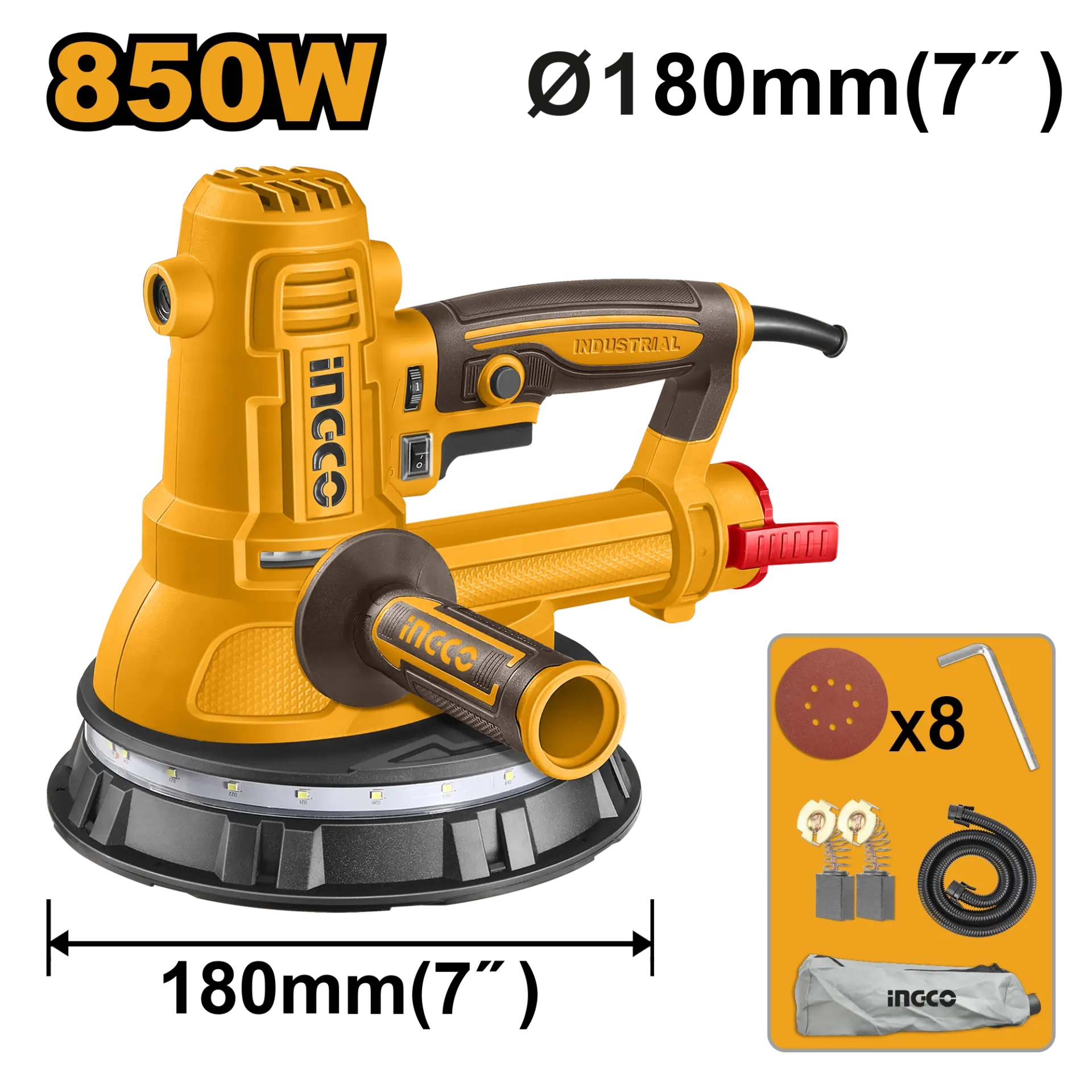 Masini de slefuit si rindele - Slefuitor pentru Rigips 850W 180mm