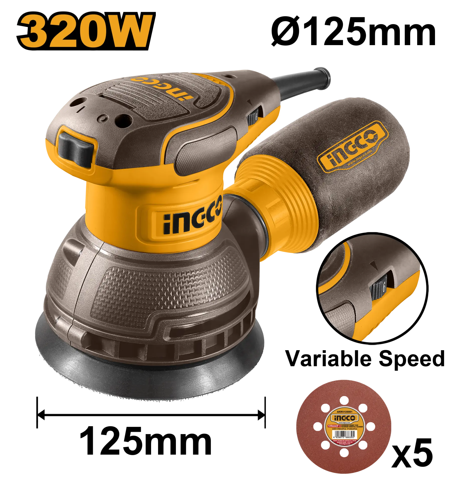 Masini de slefuit si rindele - Slefuitor Rotativ 320W 125mm