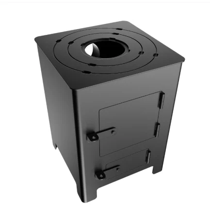 Soba de exterior pentru ceaun disc sau gratar, patrata, din metal grosime 3mm, 33 x 33 cm [4]