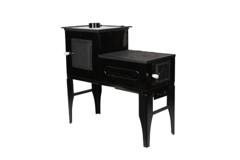 Soba de Gatit Emailata Tip L / Cizma, Neagra [133]