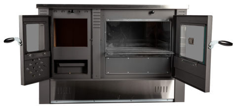 Sobe - Soba de Gatit pe Lemne cu Plita si Cuptor din Inox