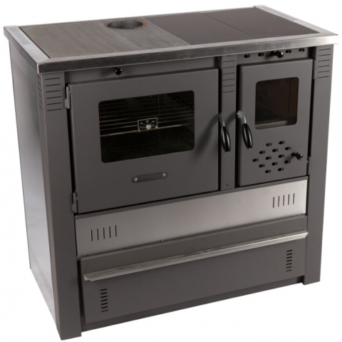 Soba pe Lemne cu Plita si Cuptor din Inox [5]