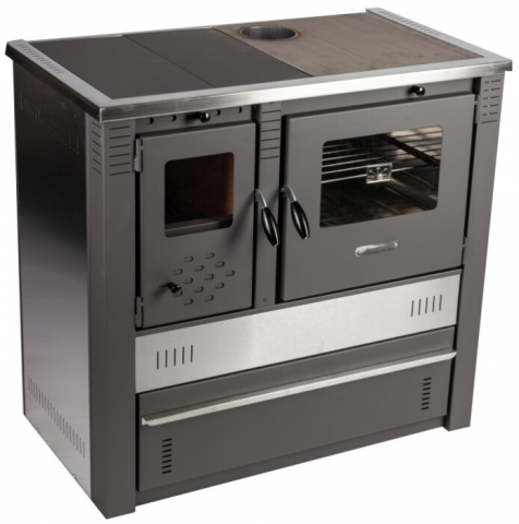 Soba pe Lemne cu Plita si Cuptor din Inox [7]