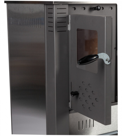Soba pe Lemne cu Plita si Cuptor din Inox [3]