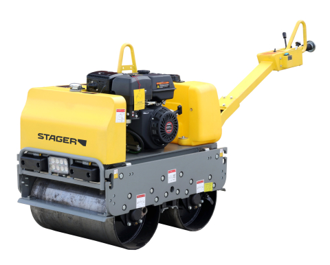 Utilaje pentru constructii - Stager CDV65-2 Cilindru dublu vibrocompactor, motor Loncin G420F