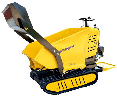 Stager RMT500SI roaba cu motor termic cu incarcator frontal 9CP, 500kg, senile [1]
