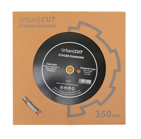 Scule & unelte - Stager URBAN CUT Disc diamantat pentru beton/asfalt 350mmx25.4-Px10mm3.2 mm