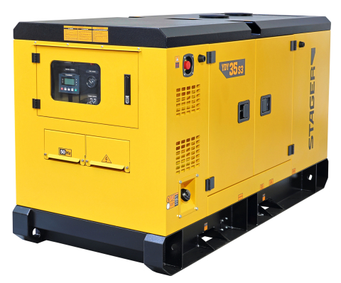 Generatoare si motoare - Stager YDY35S3 Generator insonorizat 35kVA, 46A, 1500rpm, trifazat, diesel
