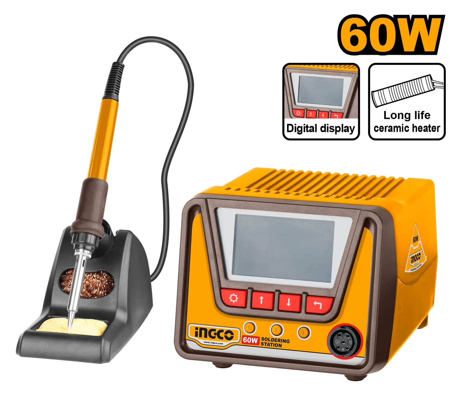 Pistoale electrice pentru lipit - Statie de Lipire 60W cu Display Digital