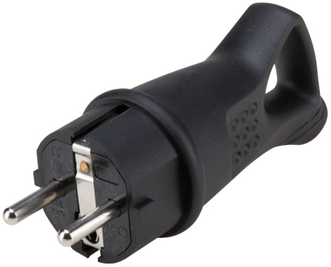 Accesorii prelungitoare - Stecher Cauciuc Schuko cu Maner 16A F-161 IP44