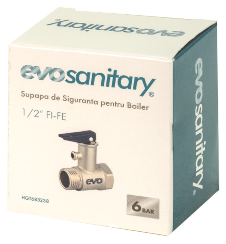 Supapa de Siguranta pentru Boiler 1/2 FI-FE 6bar Evosanitary [1]
