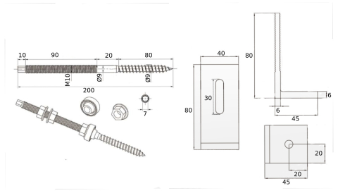 Suport Fixare Panou Fotovoltaic pe Acoperis cu Tigla Metalica [1]