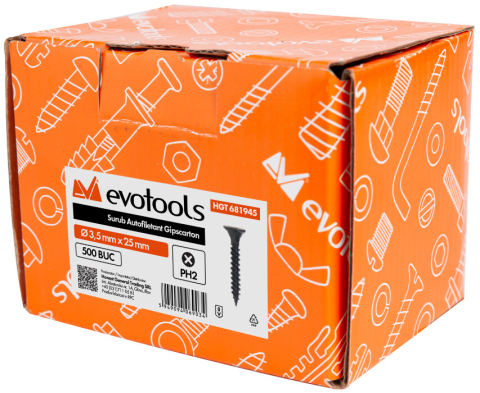 Surub Autofiletant Gipscarton EvoTools - 1 Hs1 [15]