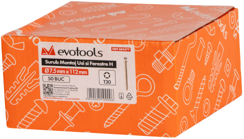 Surub Montaj Usi si Ferestre EvoTools - Cantitate 50 [1]