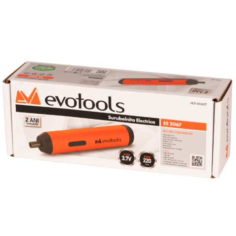 Surubelnita Electrica cu Acumulator si Accesorii ES2067 EvoTools [4]