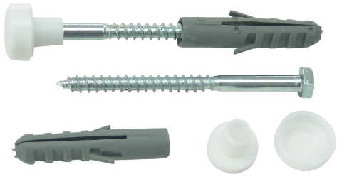 Sanitare - Suruburi Fixare WC Alb 2 Pcs - Diametru suruburi 6 mm Lungime suruburi 75 mm