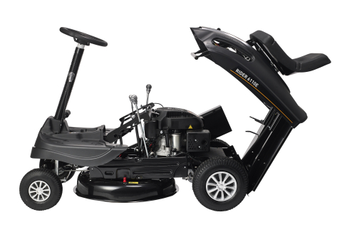 Gradina & gospodarie - Texas Rider 6110E tractoras pentru tuns gazonul 2 in 1, 6.4CP, benzina, latime de taiere 610mm, inaltime taiere 35-75mm, sac colector 150l, pornire electrica