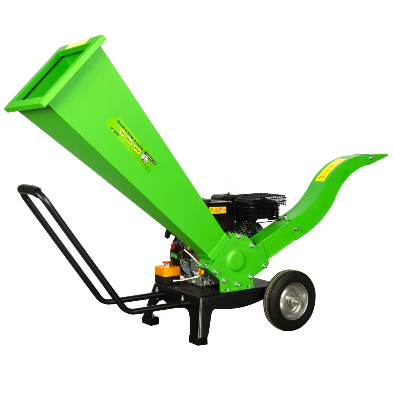 Tocatoare crengi - Tocator pentru crengi si vita de vie Micul Fermier, Ø60mm, motor benzina 7CP pentru rumegus