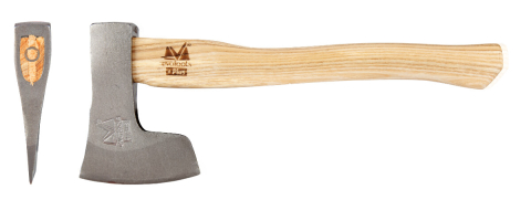 Unelte pentru gradinarit - Topor Forjat Tip Romanesc cu Coada Lemn - Lungime utila 700 mm