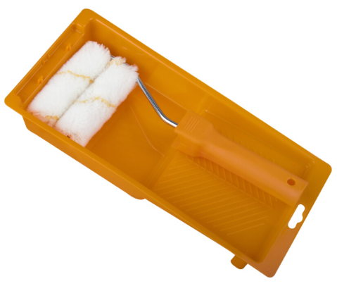 Trafaleti si rezerve - Trafalet Mini Acril Fir Galben cu Tava si Rezerva EvoTools