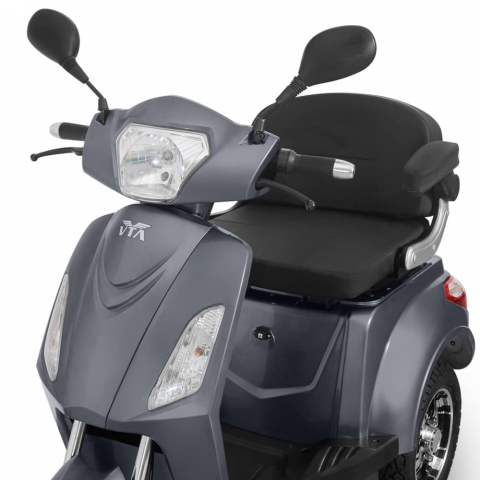Triciclu electric 1000W, Voltarom VM4 Fara permis, 60V, 20Ah, viteza maxima 25 Km pe ora, Gri, Autonomie 50Km [1]