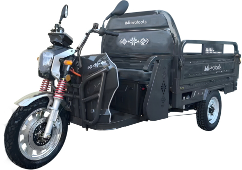 Tricicluri - Triciclu Electric Cargo TRCC1500N, Putere maximala: 3000 W, Autonomie: 60 km, Viteza maxima: 25 km/h
