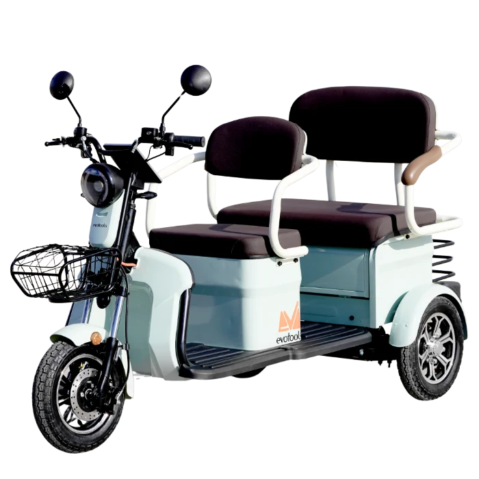 Tricicluri - Triciclu Electric Persoane Bancheta Dubla Scorilo TRP1200, Putere maximala: 2400 W, Viteza Maxima 25km/h