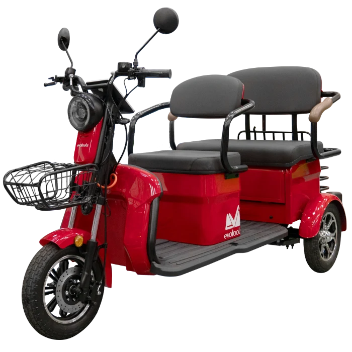 Tricicluri - Triciclu Electric Persoane Bancheta Dubla Scorilo TRP1200, Putere maximala: 2400 W, Viteza Maxima 25km/h