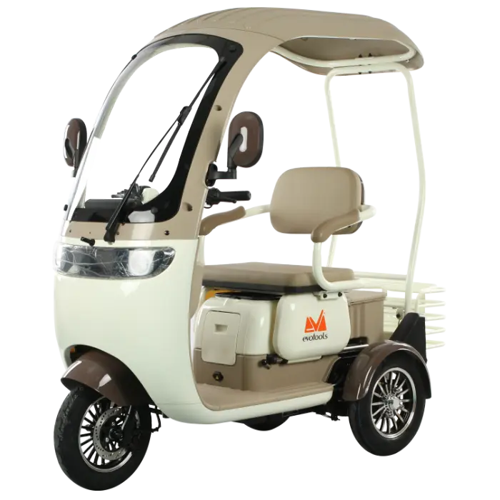 Triciclu Electric Persoane Cabina Deschisa Dotos TRP1000CD EvoTools/Putere Maximala 2400 W Autonomie 56 km, Viteza maxima: 25 km/h [1]