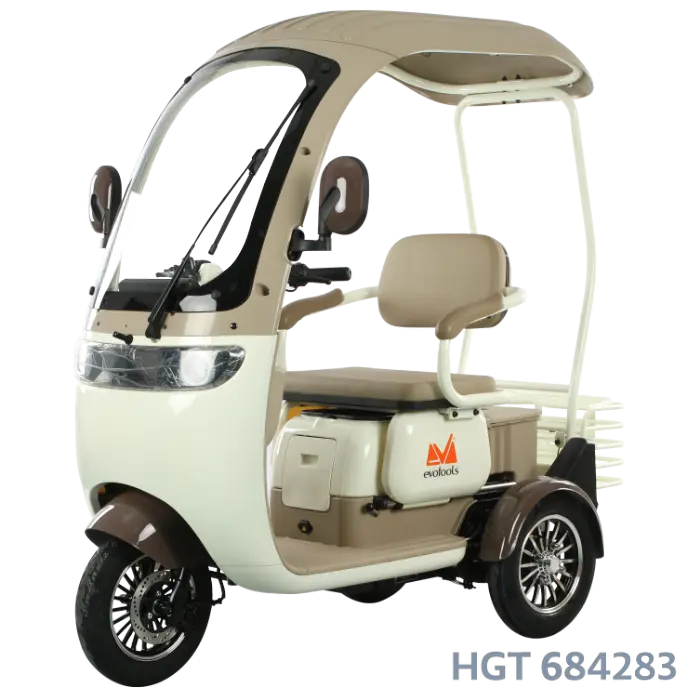 Triciclu Electric Persoane Cabina Deschisa Dotos TRP1000CD EvoTools/Putere Maximala 2400 W Autonomie 56 km, Viteza maxima: 25 km/h [9]