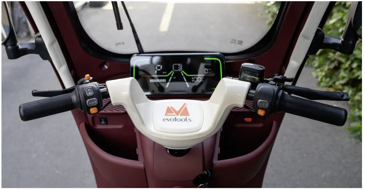 Triciclu Electric Persoane Cabina Deschisa Dotos TRP1000CD EvoTools/Putere Maximala 2400 W Autonomie 56 km, Viteza maxima: 25 km/h [8]