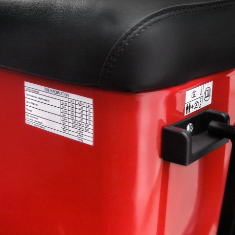 Triciclu electric Voltarom APM5, 60V, 20 AH, 1000W, fara permis, 25km/h, Rosu, autonomie pana la 40km [14]