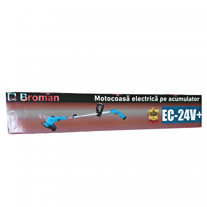 Trimmer (motocoasa electrica ) BROMAN , 2 acumulatori 24 V, 8 accesorii incluse [2]