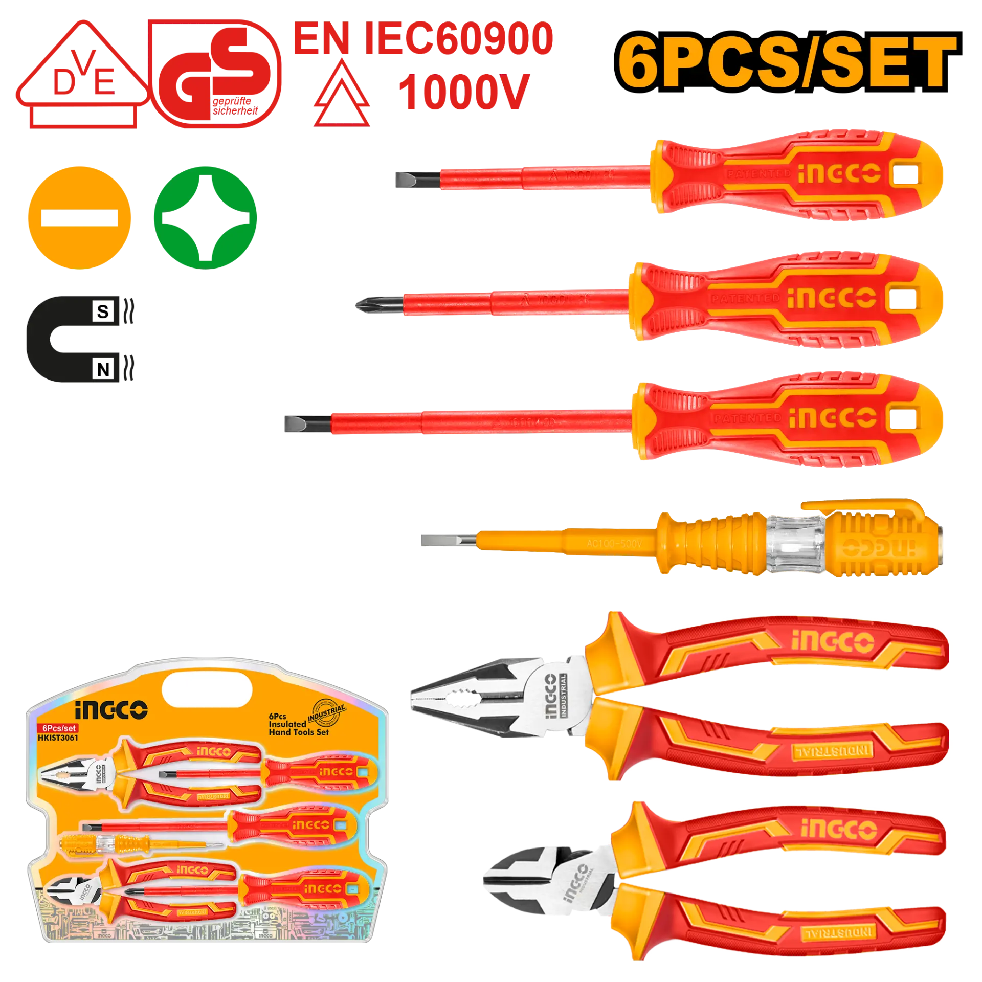 Surubelnite - Trusa de Surubelnite pentru Electrician Set 6buc