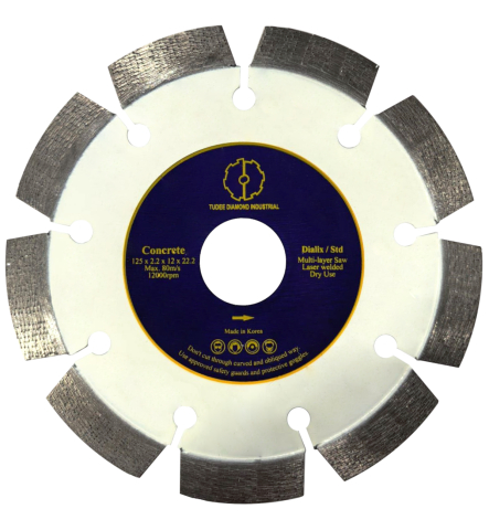 Scule & unelte - Tudee Disc diamantat debitare beton, standard, 125x22.2x12x2.2mm