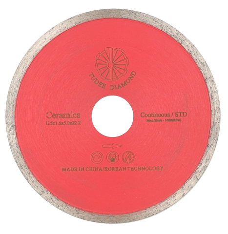 Scule & unelte - Tudee Disc diamantat debitare placi ceramice, standard, 115x22.2x5x1.6mm