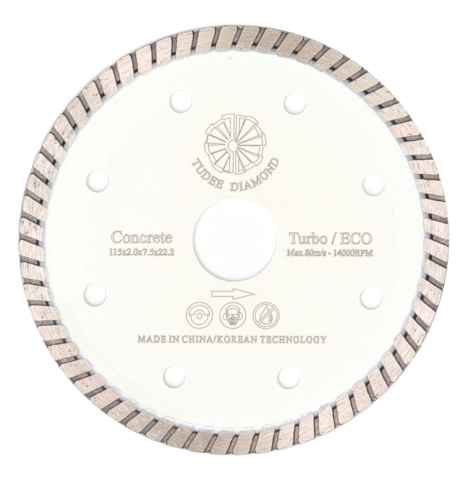 Scule & unelte - Tudee Disc diamantat Tudee debitare beton dur, standard, 115x22.2x7.5x2mm