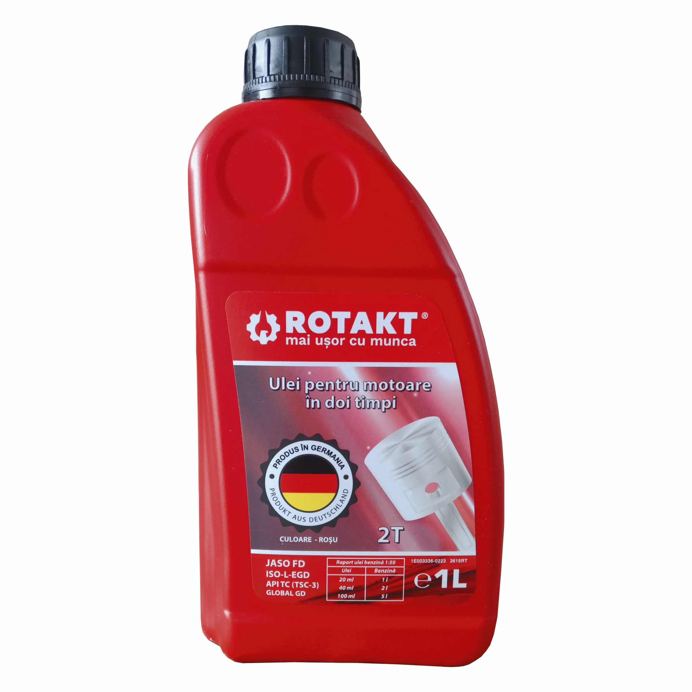Accesorii motosape si motocultoare - Ulei rosu pentru motoare in 2T ROTAKT 1 L