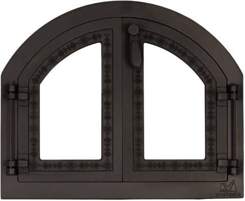 Usa Cuptor Gradina cu Geam Motive Romanesti [0]