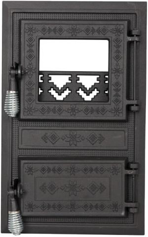 Usi pentru sobe - Usa Soba Monobloc cu Geam Motive Romanesti