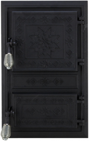 Usi pentru sobe - Usa Soba Monobloc Motive Romanesti - Inaltime usa 475 mm Latime usa 295 mm