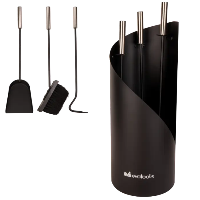 Ustensile pentru Semineu cu Suport (3 Piese) [2]